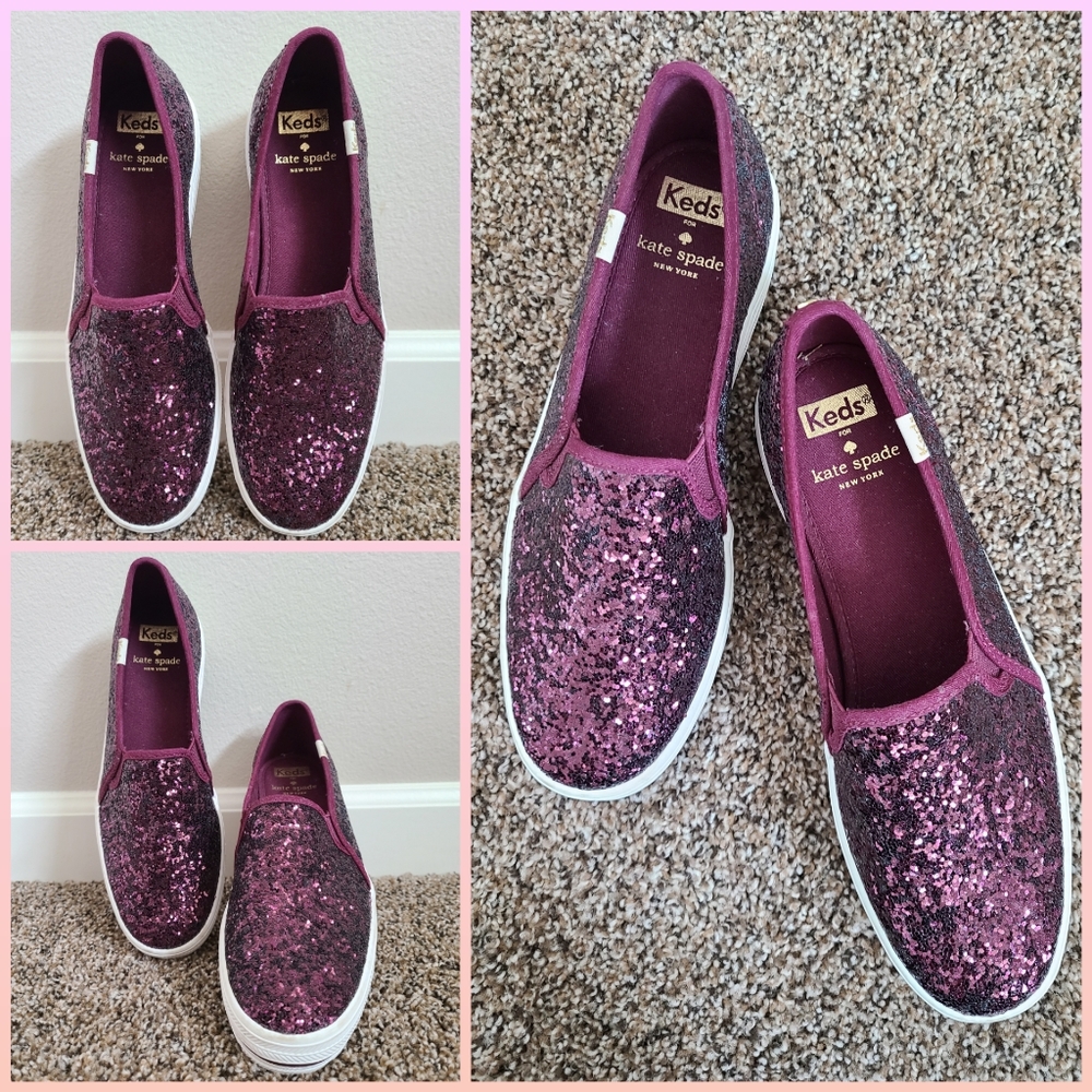 Keds for Kate Spade in Glitter Purple